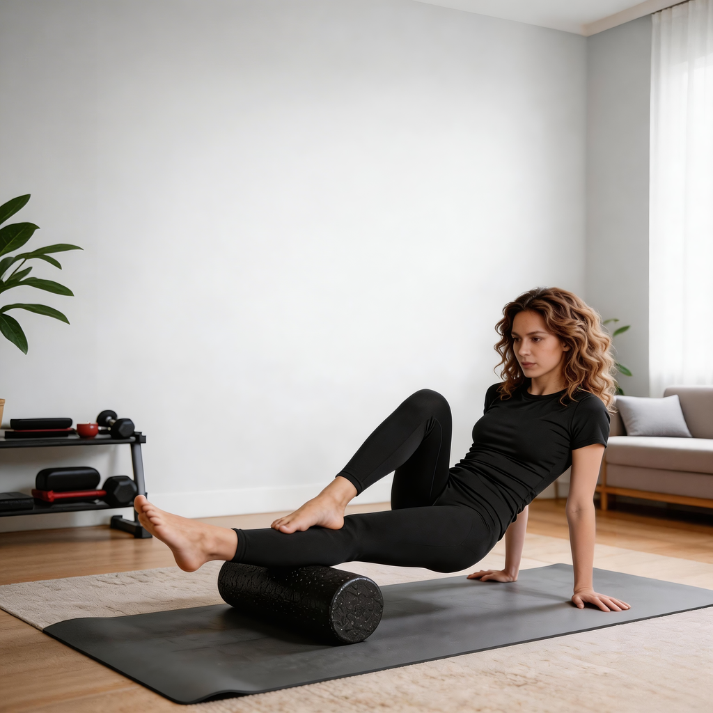 30cm High Density EPP Foam Roller with Durable Construction - Black