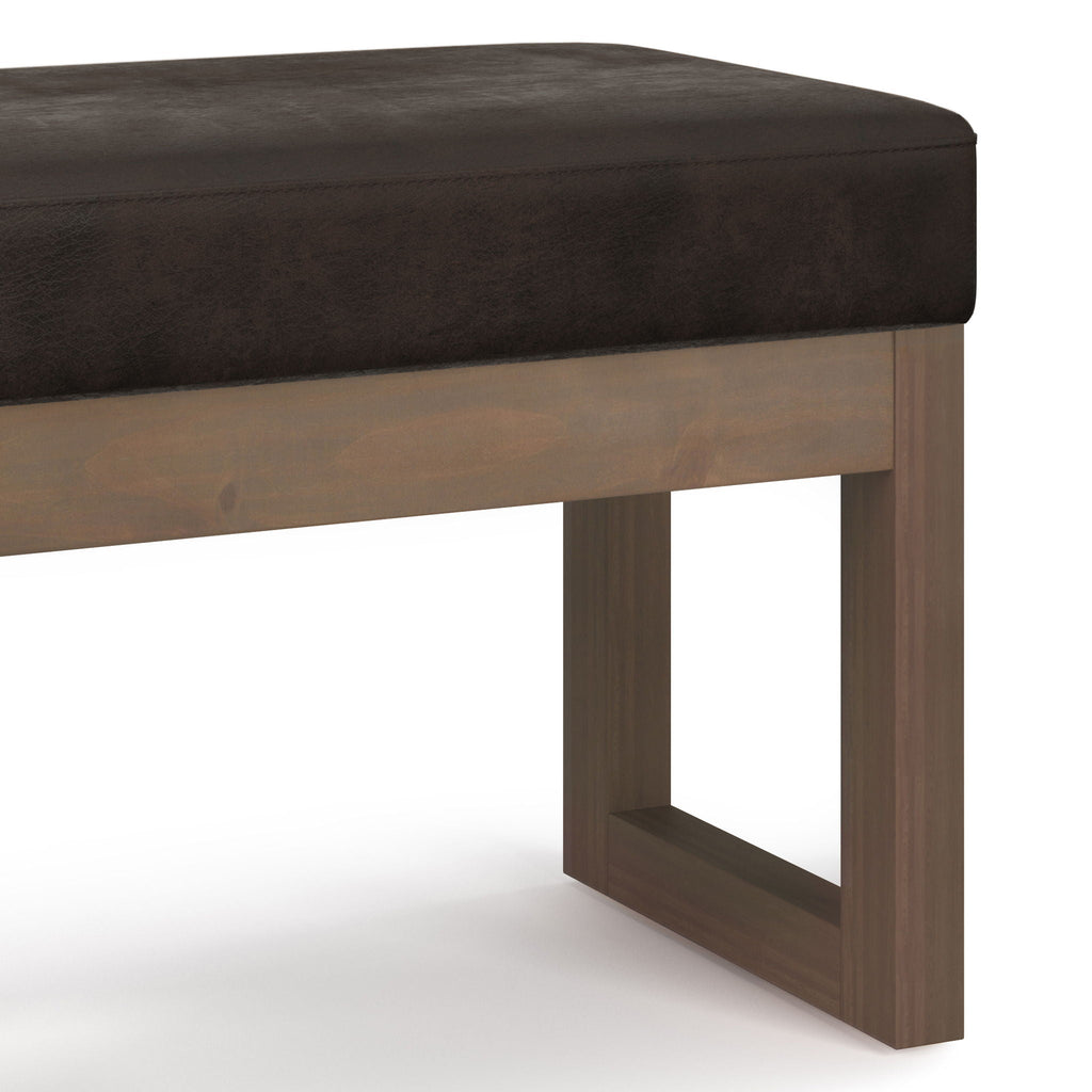 Milltown Upholstered Ottoman Bench with Versatile Design - Multiple Colors