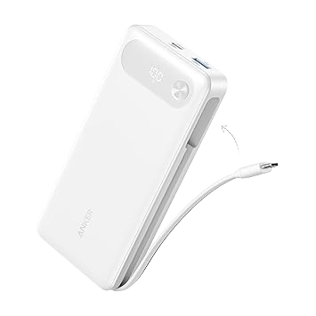 Anker Power Bank (20K, 87W, Built-In USB-C Cable)