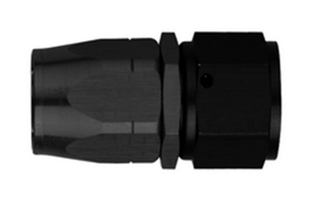 #12 Str Hose End Black - FCM4415