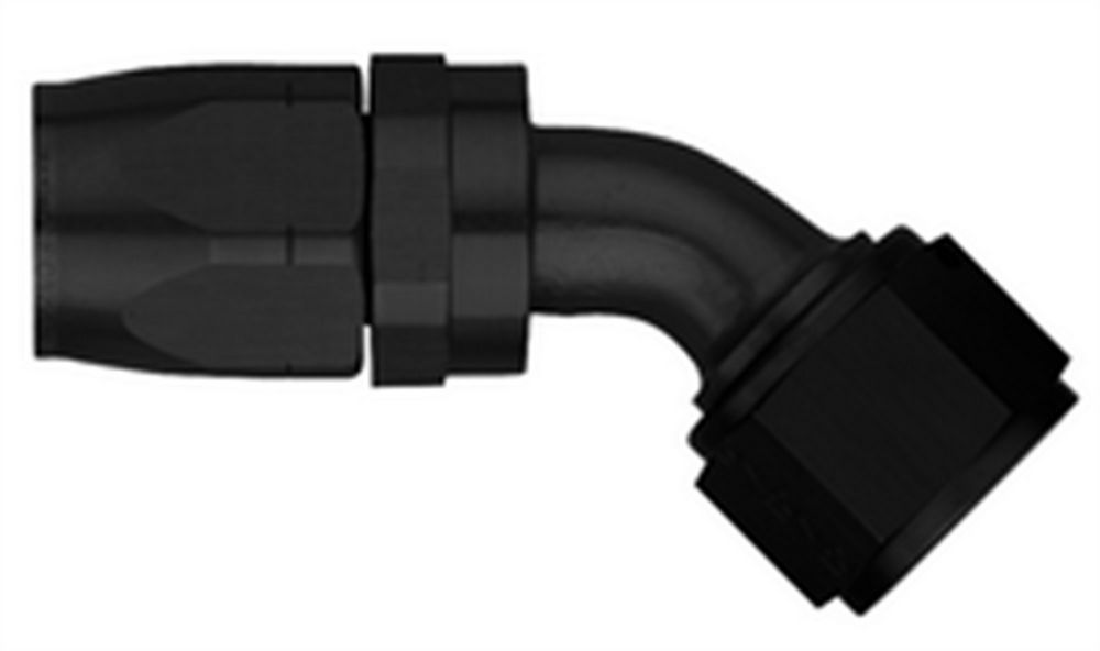 #10 45 Deg Hose End Black - FCM4424