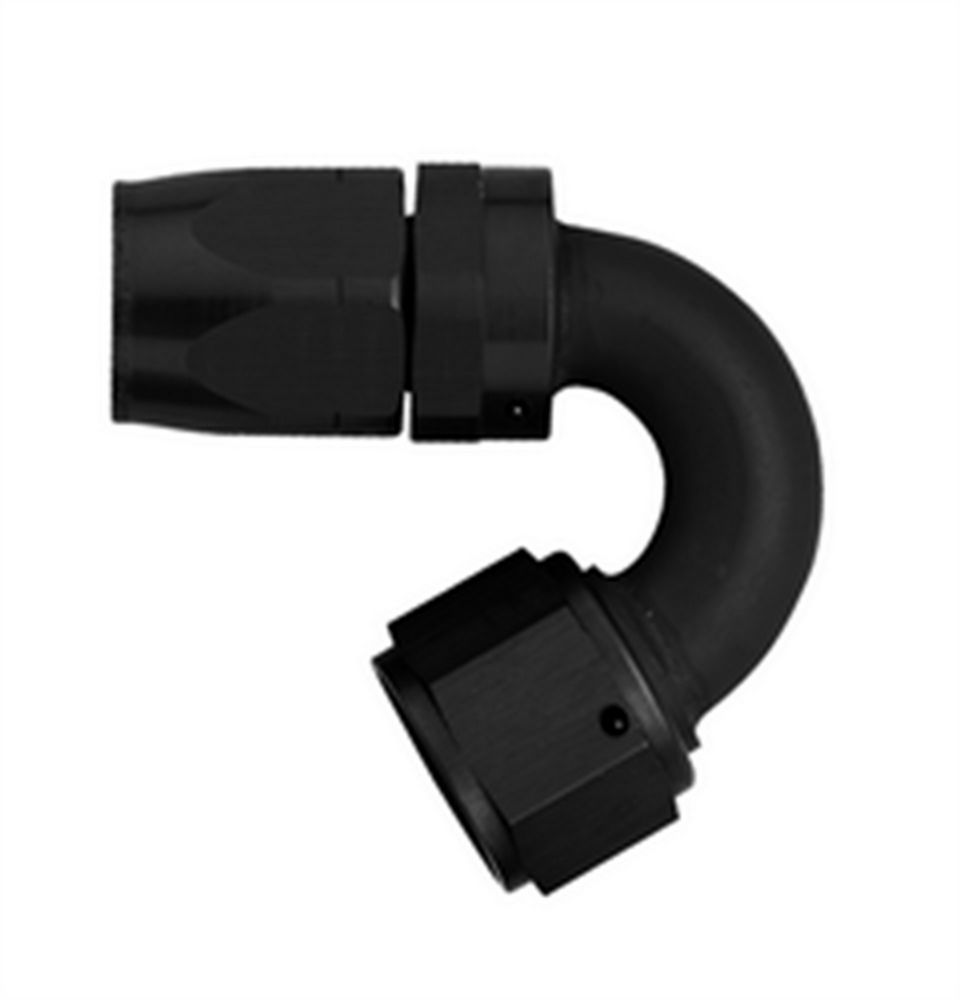 #10 150 Deg Hose End Black - FCM4454