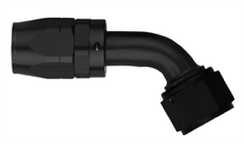 #12 60 Deg Hose End Black - FCM4485