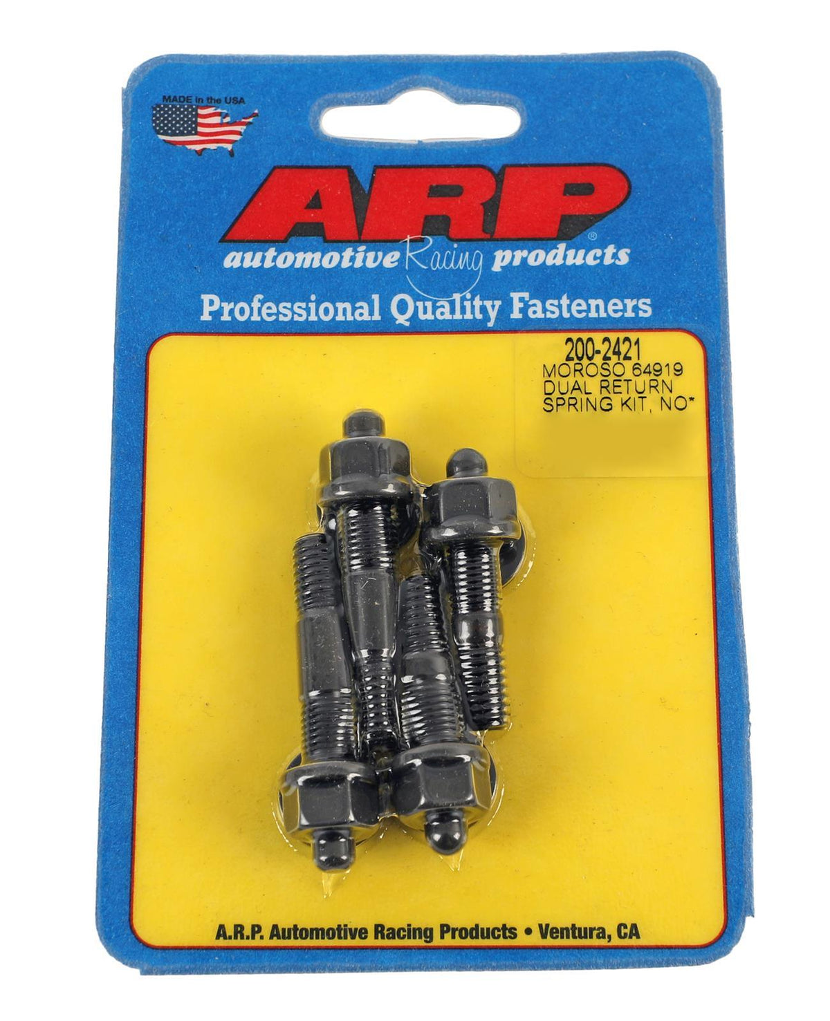 Black Oxide Carb Studs Use w/1in Spacer - 2002421