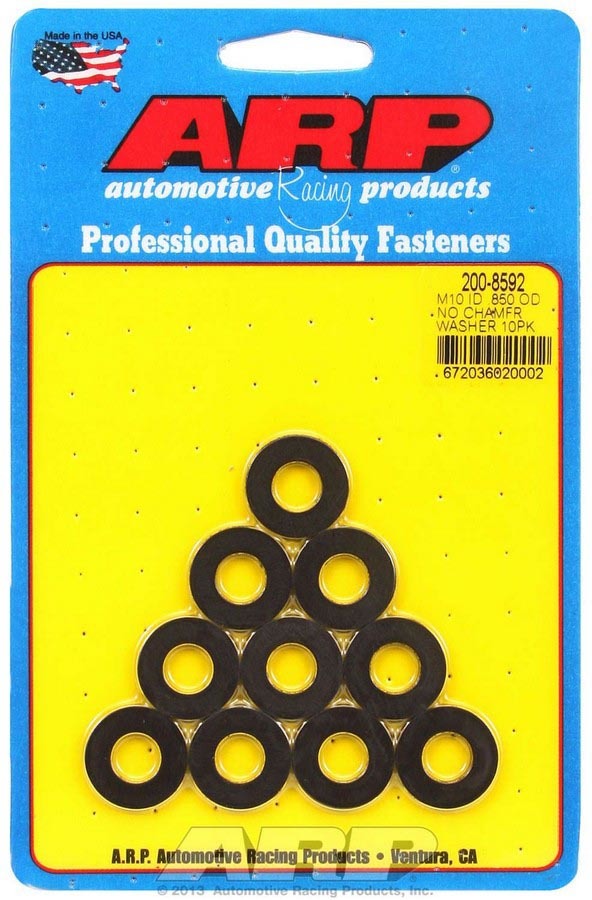 Black Washers - 10mm ID x .850 OD (10) - 2008592