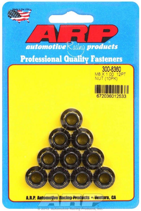 8mm x 1.00 12pt. Nuts (10) - 3008360