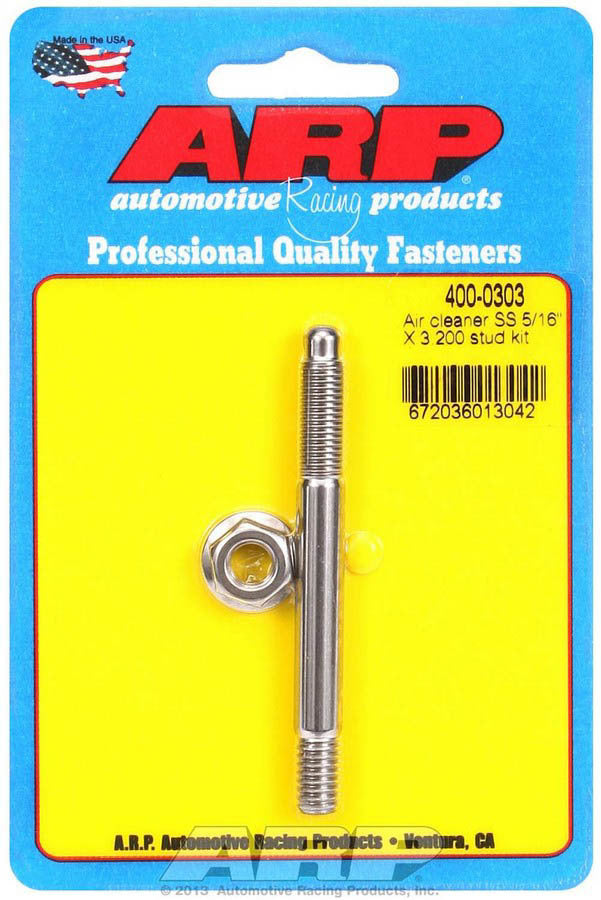 Air Cleaner Stud Kit - 5/16 x 3.200 S/S - 4000303