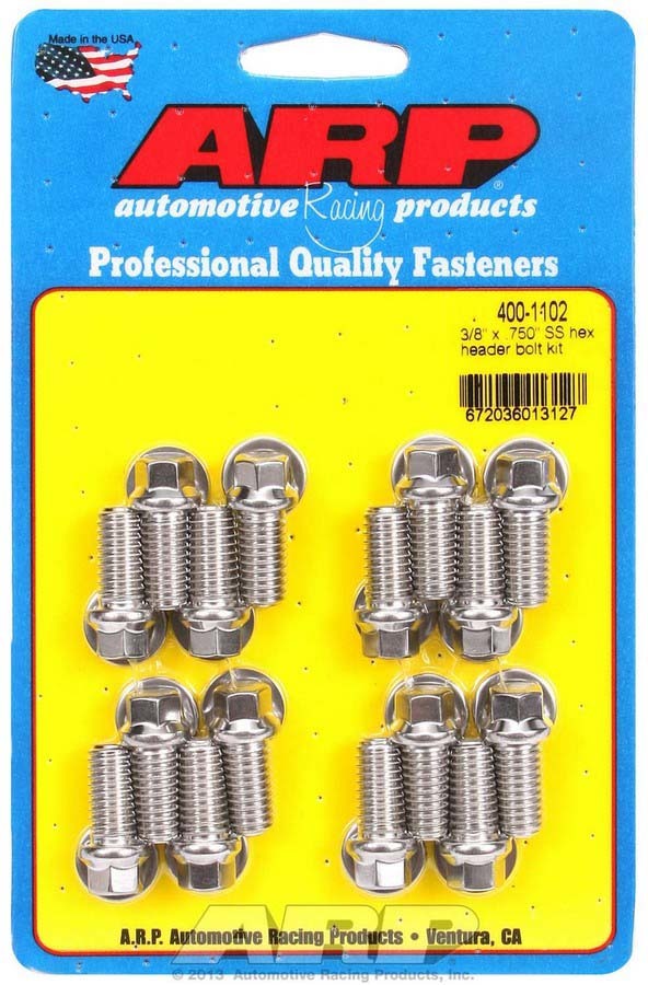 S/S Header Bolt Kit - 3/8 x .750 UHL (16) - 4001102
