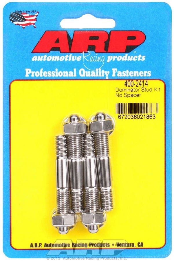 S/S Carburetor Stud Kit 5/16in x 2.225in OAL - 4002414