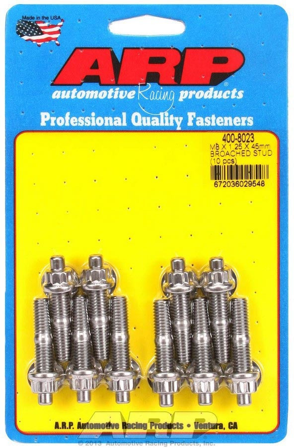 S/S Stud Kit - (10) M8 x 1.25in x 45mm - 4008023
