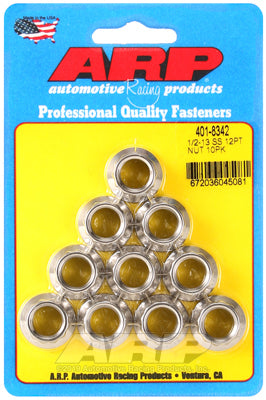 1/2-13 SS 12pt Nut Kit 10pk - 4018342