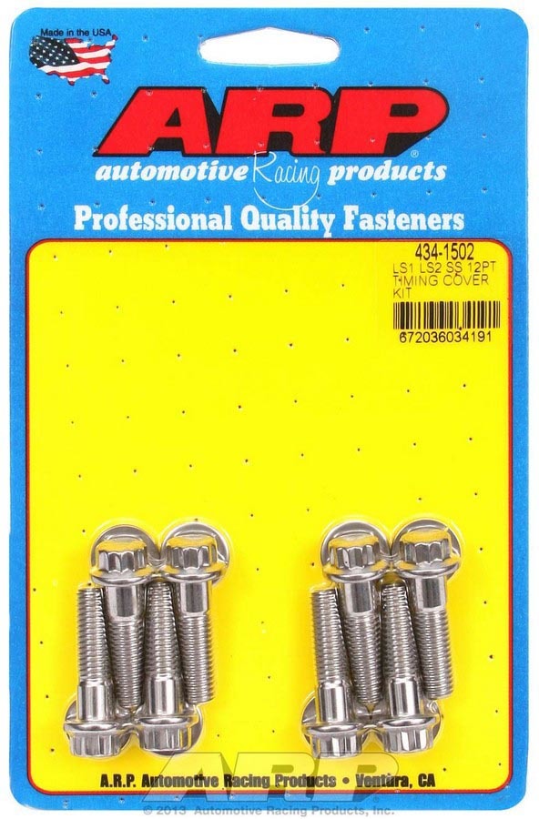 S/S Timing Cover Bolt Kit - 12pt. LS1/LS2 - 4341502