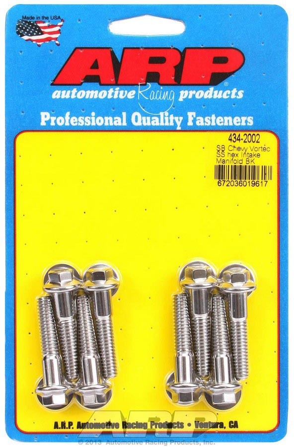 SBC S/S Intake Bolt Kit 6pt. - 4342002