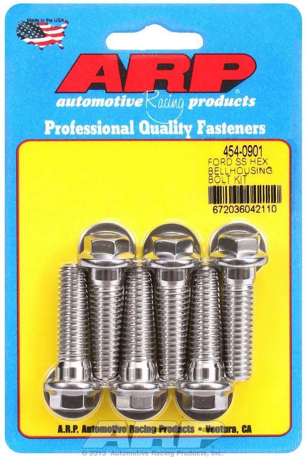 S/S Bellhousing Bolt Kit - 6pt. Ford - 4540901