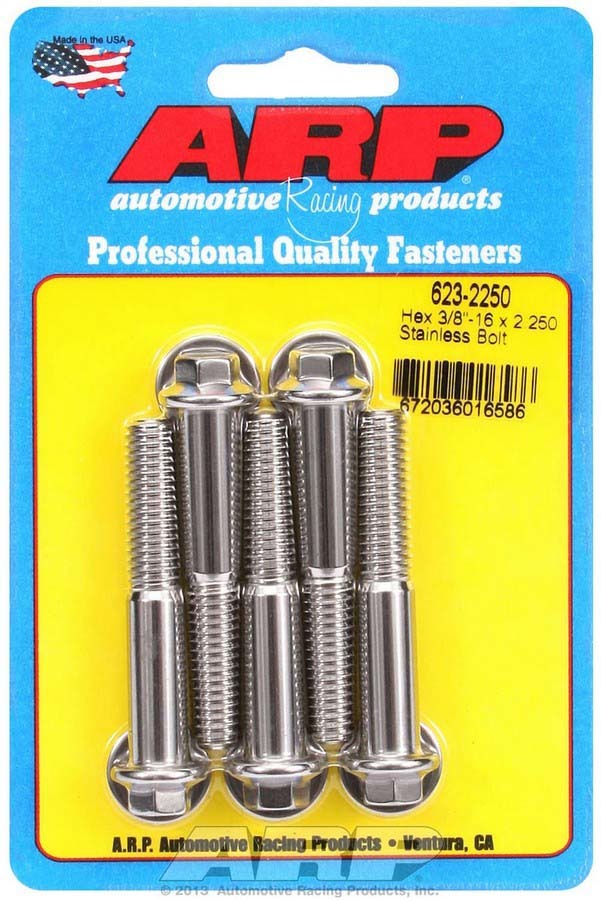 S/S Bolt Kit - 6pt. (5) 3/8-16 x 2.250 - 6232250