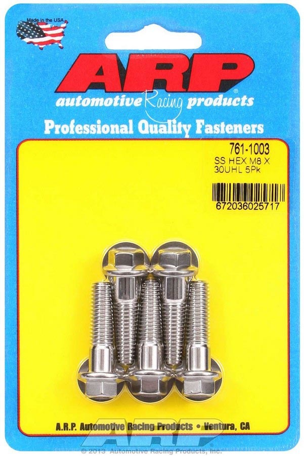 S/S Bolt Kit - 6pt. (5) 8mm x 1.25 x 30 - 7611003