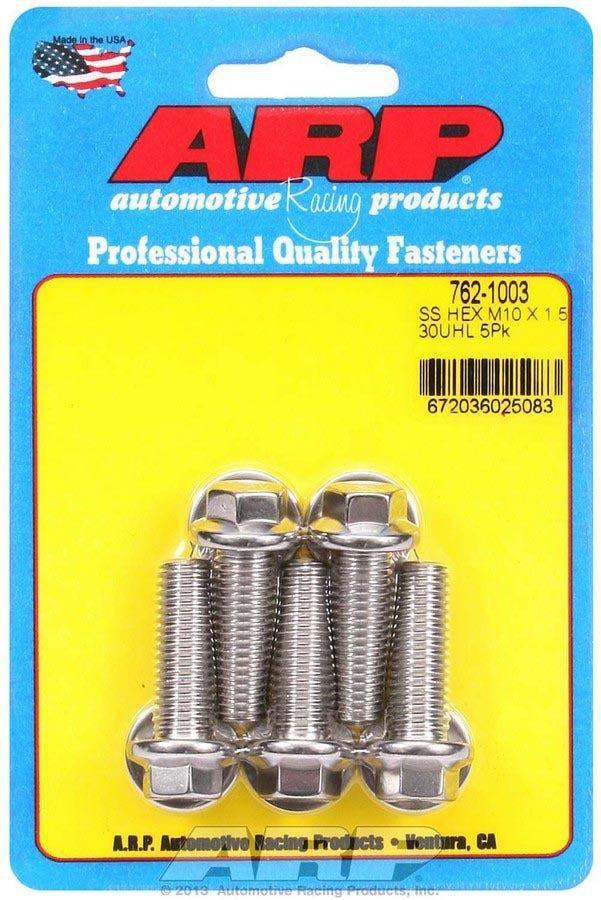 S/S Bolt Kit - 6pt. (5) 10mm x 1.5 x 30mm - 7621003