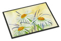 Daisies by Maureen Bonfield Doormat Indoor Outdoor 18H X 27W Front Door Mat Rugs for Entryway, Non Slip Washable