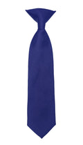 Boys 13" Premium Royal Blue Clip On Necktie