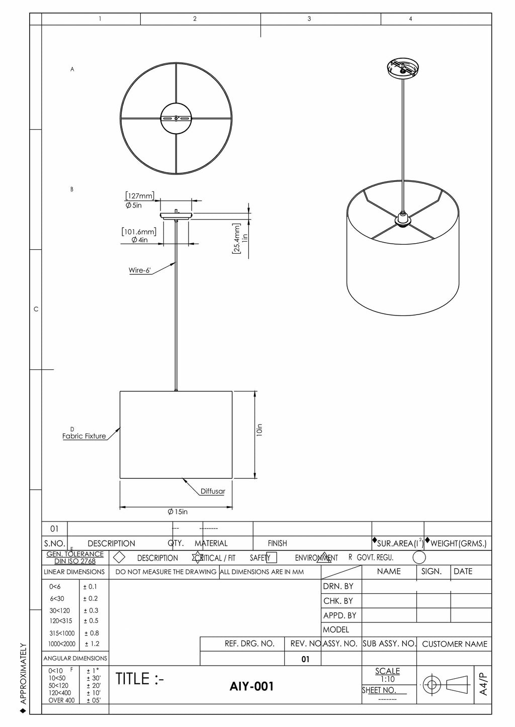 Bowenfels Ceiling Light - Clearance