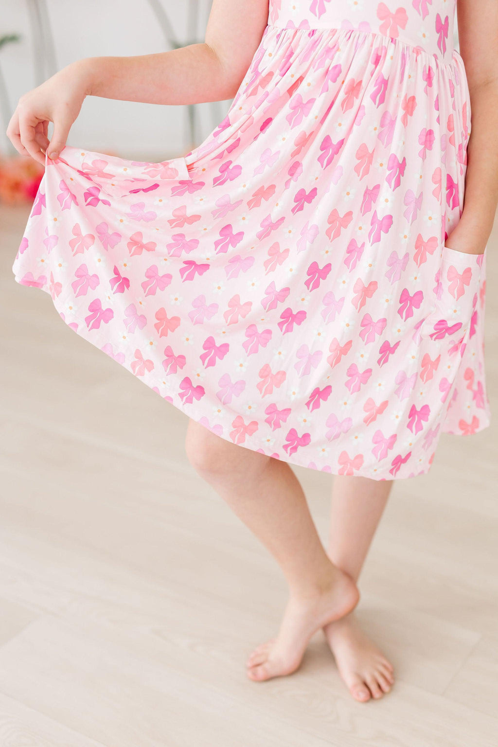 SALE Bow Beauty S/S Pocket Twirl Dress