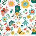 Folk Floral Main White
