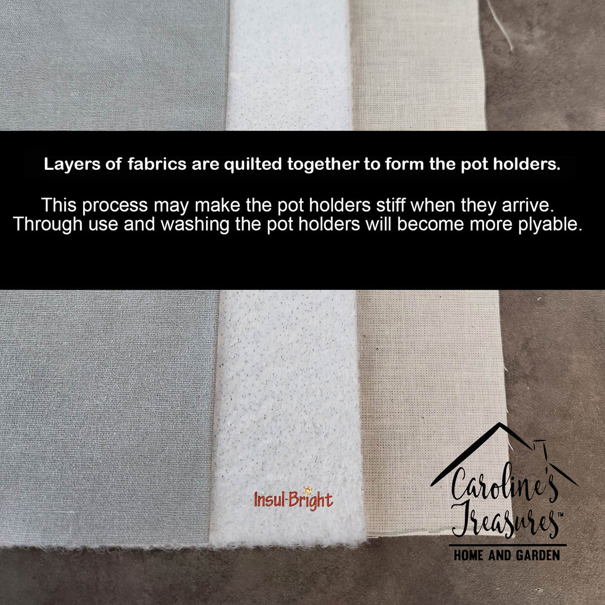 Letter X Initial Monogram - Tan Dots Pot Holder Set of 2 Heat Resistant Quilted Hot Pads 7.5 x 7.5 Inch, Insulated Kitchen Trivets for Cooking & Baking