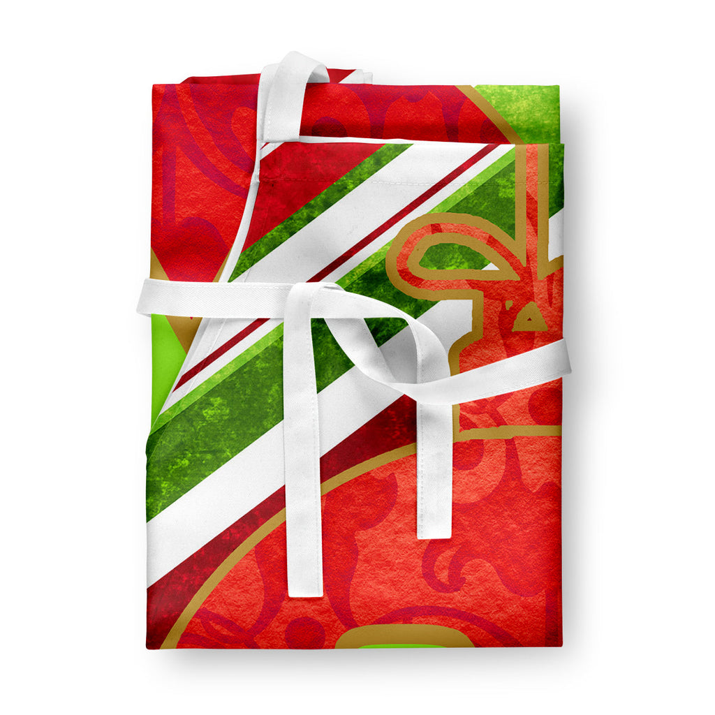 Christmas Oranment Holiday Initial Letter X Apron Cooking Kitchen Server Baking Crafts Gardening for Adult Women Men, Unisex, Large, Multicolor