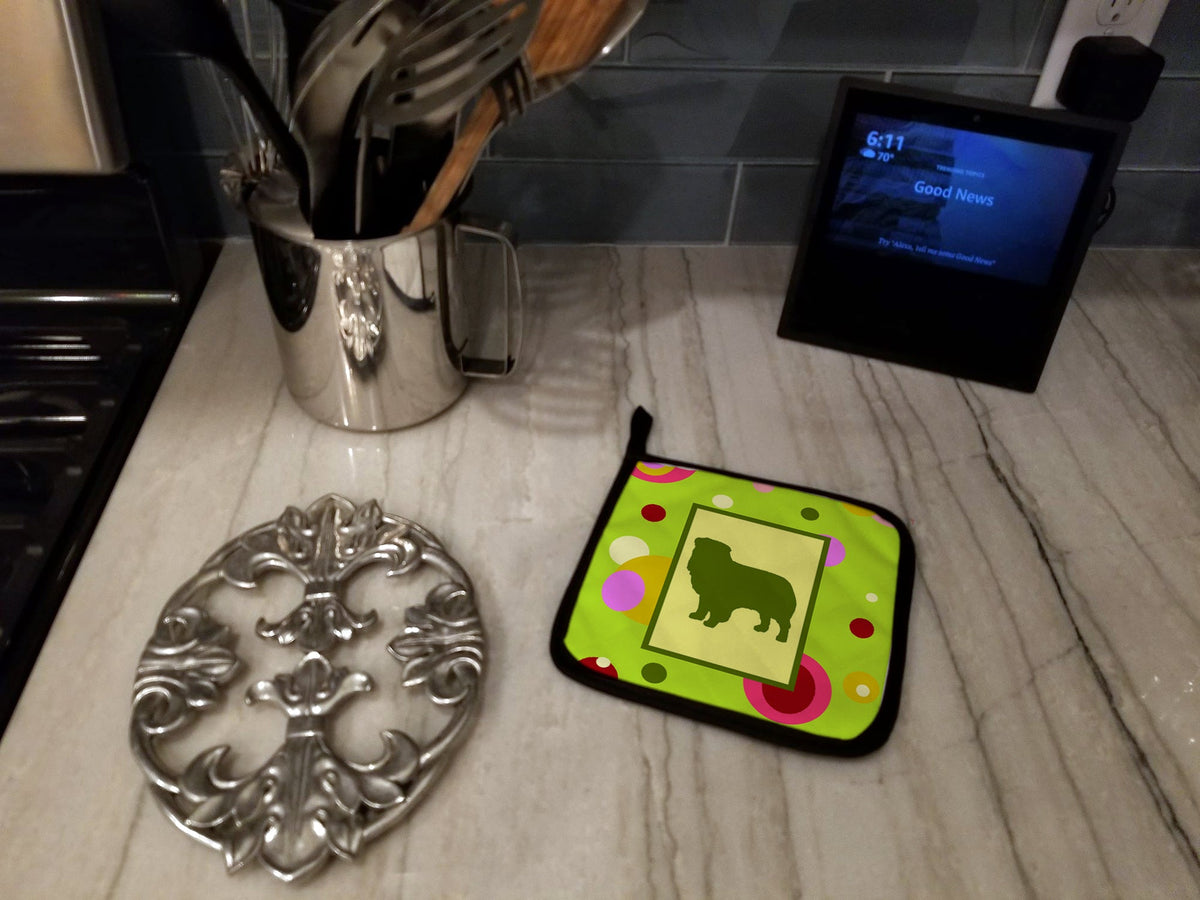 Australian Shepherd Pot Holder Set of 2 Heat Resistant Quilted Hot Pads 7.5 x 7.5 Inch, Insulated Kitchen Trivets for Cooking & Baking