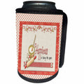 3dRose Happiness is Licking the Spoon, Baking Bowl, Rolling... - Can Cooler Bottle Wrap (cc_328317)