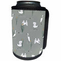3dRose Janna Salak Designs Birds - Egret Marsh - Can Cooler Bottle Wrap (cc_335169)