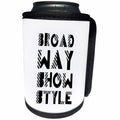 3dRose Broadway show style elegant decorative text message... - Can Cooler Bottle Wrap (cc_335180)