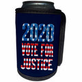 3dRose USA 2020 Election Sticker Design Vote For Justice - Can Cooler Bottle Wrap (cc_336311)