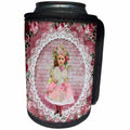 3dRose Nostalgic Christmas Fairy In A Lace Frame - Can Cooler Bottle Wrap (cc_336317)