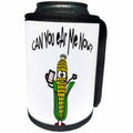3dRose Funny Ear of Corn talking on cell Phone can you ear me... - Can Cooler Bottle Wrap (cc_340982)