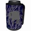 3dRose Asian Elephant and Vines - Can Cooler Bottle Wrap (cc_341429)