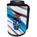 3dRose Flag of Galicia waving in the wind - Can Cooler Bottle Wrap (cc_341482)