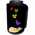 3dRose Funny Cool Hand Releasing Butterflies for Hope and... - Can Cooler Bottle Wrap (cc_342258)
