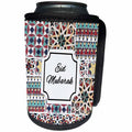 3dRose Eid Mubarak Blessed Happy Eid Wishes for Ramadan Red... - Can Cooler Bottle Wrap (cc_342495)