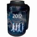 3dRose Beverly Turner Graduation Design - Graduates Walking on Clouds 2012 - Can Cooler Bottle Wrap (cc_34444)