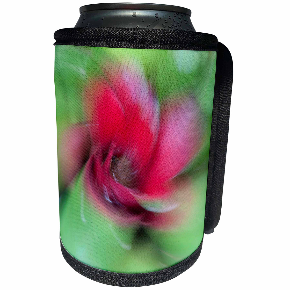 3dRose Spinning bromeliad flower abstract. - Can Cooler Bottle Wrap (cc_345203)