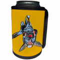 3dRose Cartoon Style Blackmoor Goldfish with Marigold Yellow... - Can Cooler Bottle Wrap (cc_347059)