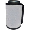 3dRose Silver Grey Spiderweb Dreamcatcher Mandala Pattern - Can Cooler Bottle Wrap (cc_347076)