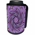 3dRose Abstracted Twirl Pink Hydrangea Floral Wheel - Can Cooler Bottle Wrap (cc_347087)