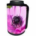 3dRose Pale Pink Anemone Wildflower Overhead Photograph - Can Cooler Bottle Wrap (cc_347100)