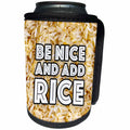 3dRose Image of Words Be Nice And Add Rice - Can Cooler Bottle Wrap (cc_349098)