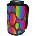 3dRose Image of Colorful Smooth Ovals In Rainbow Colors... - Can Cooler Bottle Wrap (cc_349119)