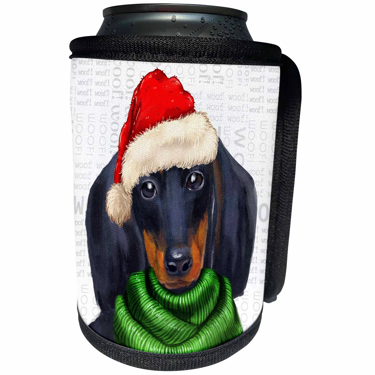 3dRose Doreen Erhardt Fleas NaviDOG Collection - Can Cooler Bottle Wrap (cc_349965)