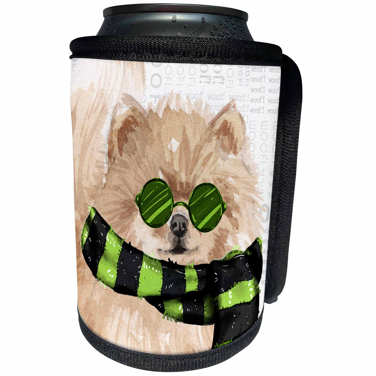 3dRose Doreen Erhardt Fleas NaviDOG Collection - Can Cooler Bottle Wrap (cc_349966)