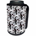 3dRose A pattern of scary monster skulls, great for Halloween. - Can Cooler Bottle Wrap (cc_350649)